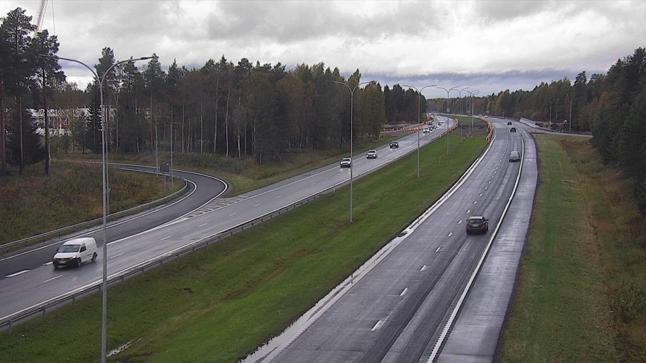 Weather Camera Image Väg 4 Oleåborg, Pateniemi, Oulu, Pohjois-Pohjanmaa