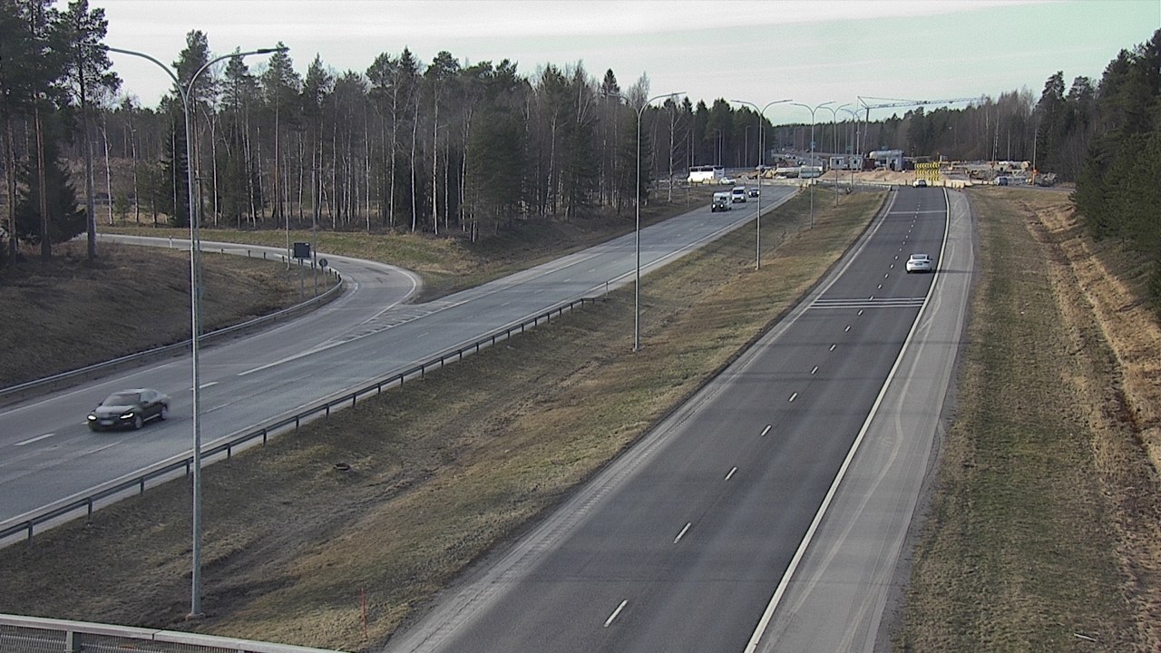 Weather Camera Image Väg 4 Oleåborg, Pateniemi, Oulu, Pohjois-Pohjanmaa