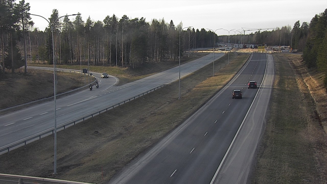 Weather Camera Image Väg 4 Oleåborg, Pateniemi, Oulu, Pohjois-Pohjanmaa