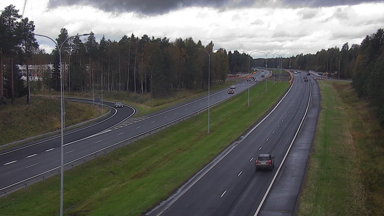 Weather Camera Image Väg 4 Oleåborg, Pateniemi, Oulu, Pohjois-Pohjanmaa