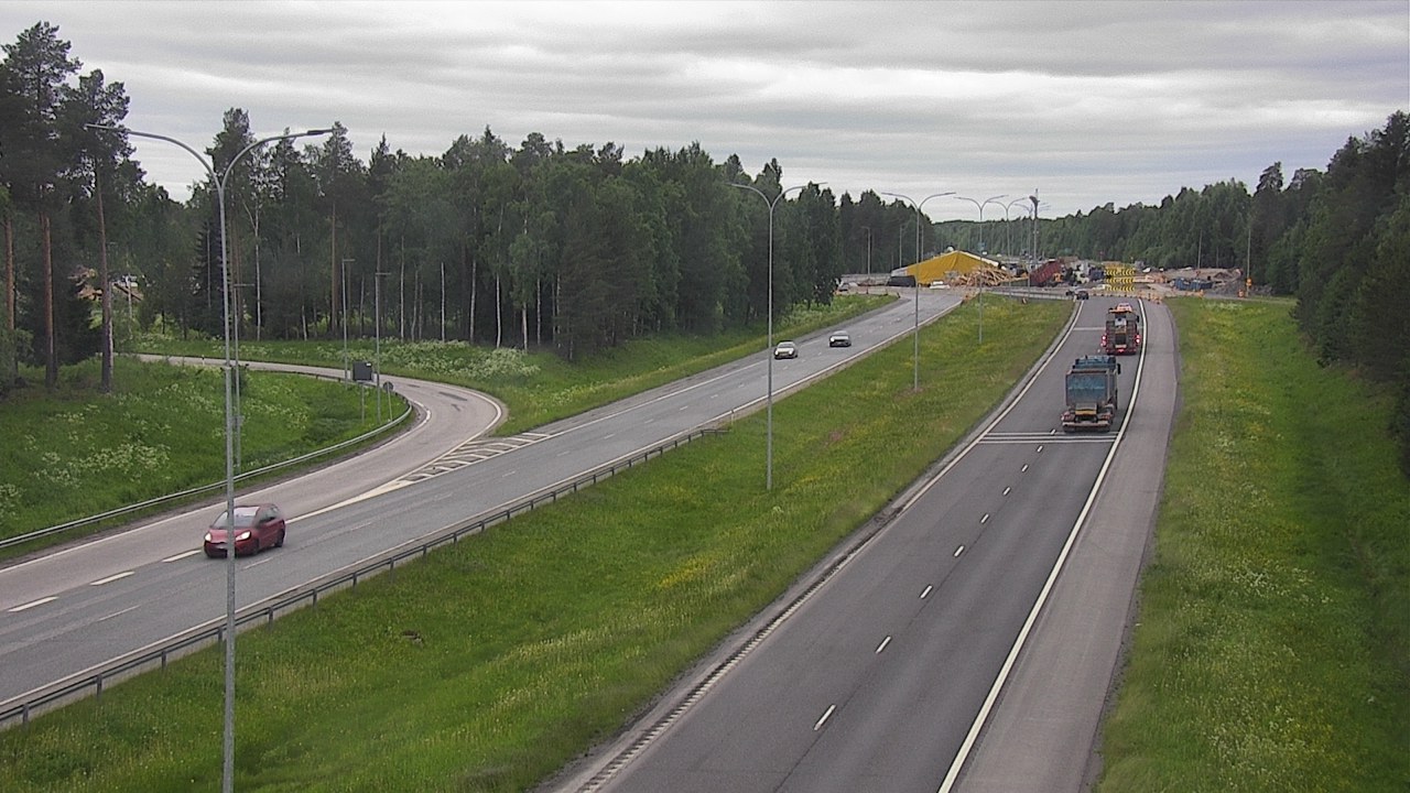 Weather Camera Image Väg 4 Oleåborg, Pateniemi, Oulu, Pohjois-Pohjanmaa
