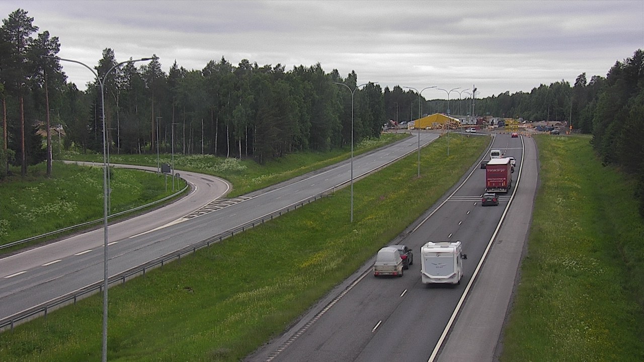 Weather Camera Image Väg 4 Oleåborg, Pateniemi, Oulu, Pohjois-Pohjanmaa