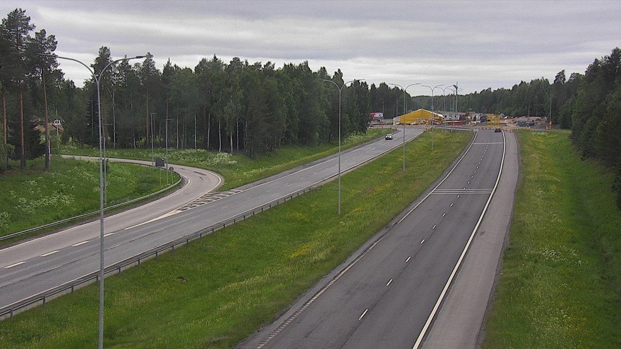 Weather Camera Image Väg 4 Oleåborg, Pateniemi, Oulu, Pohjois-Pohjanmaa