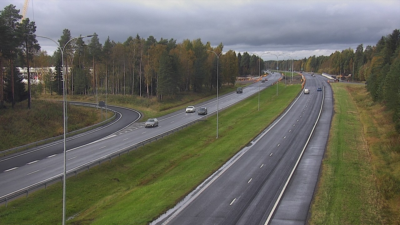 Weather Camera Image Väg 4 Oleåborg, Pateniemi, Oulu, Pohjois-Pohjanmaa