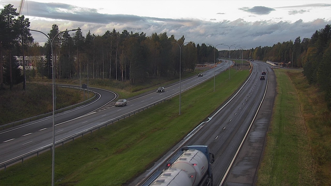 Weather Camera Image Väg 4 Oleåborg, Pateniemi, Oulu, Pohjois-Pohjanmaa