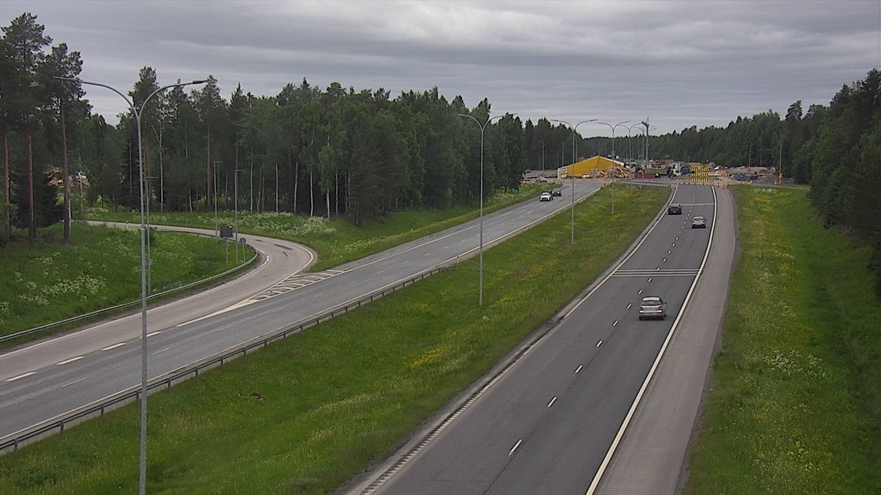 Weather Camera Image Väg 4 Oleåborg, Pateniemi, Oulu, Pohjois-Pohjanmaa