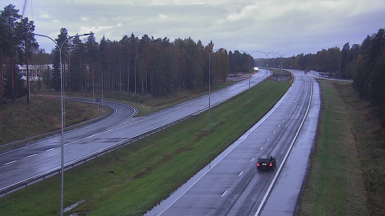 Weather Camera Image Väg 4 Oleåborg, Pateniemi, Oulu, Pohjois-Pohjanmaa