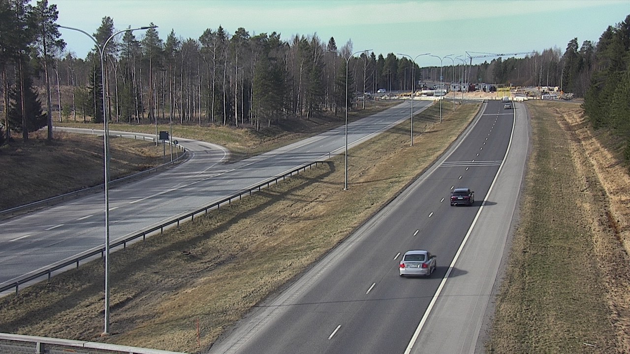 Weather Camera Image Väg 4 Oleåborg, Pateniemi, Oulu, Pohjois-Pohjanmaa