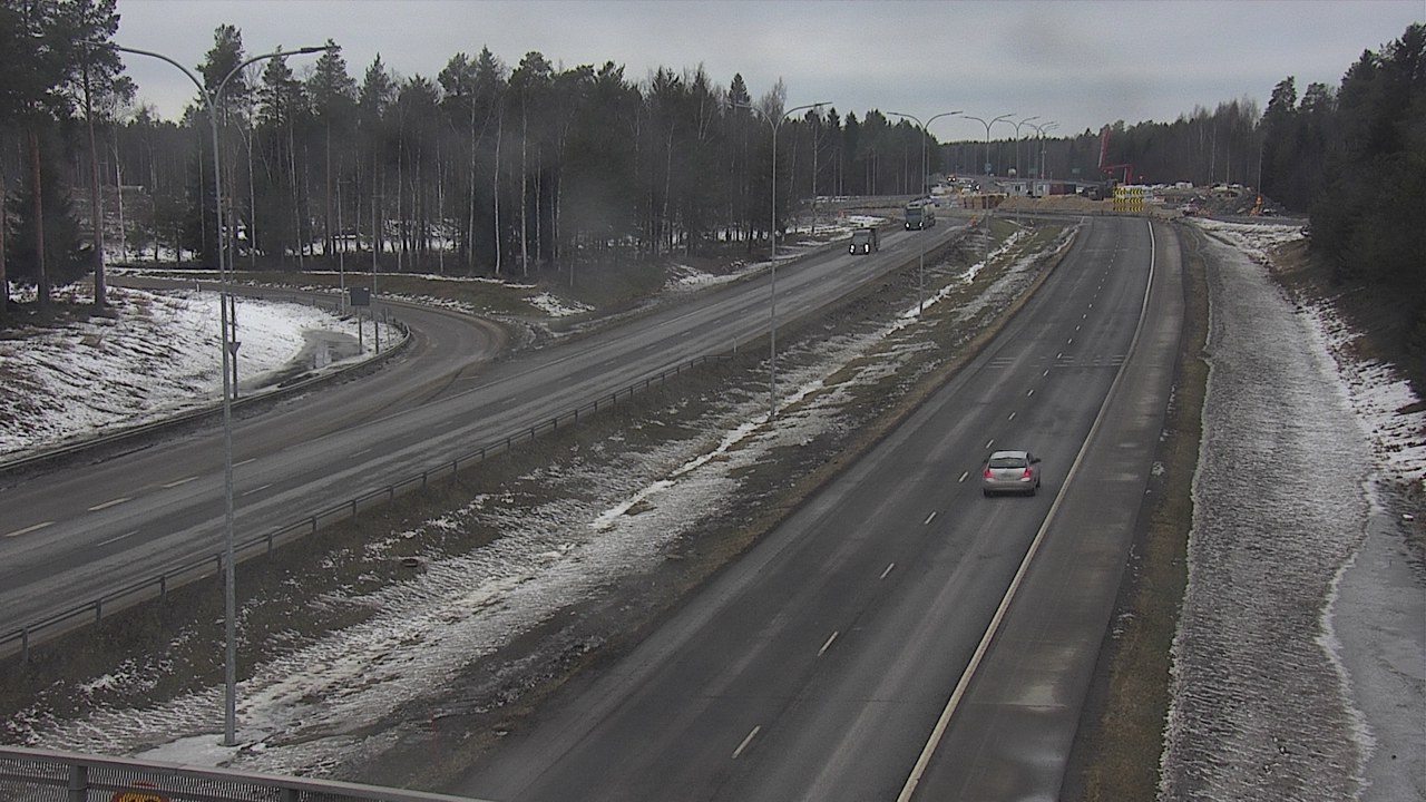 Weather Camera Image Väg 4 Oleåborg, Pateniemi, Oulu, Pohjois-Pohjanmaa