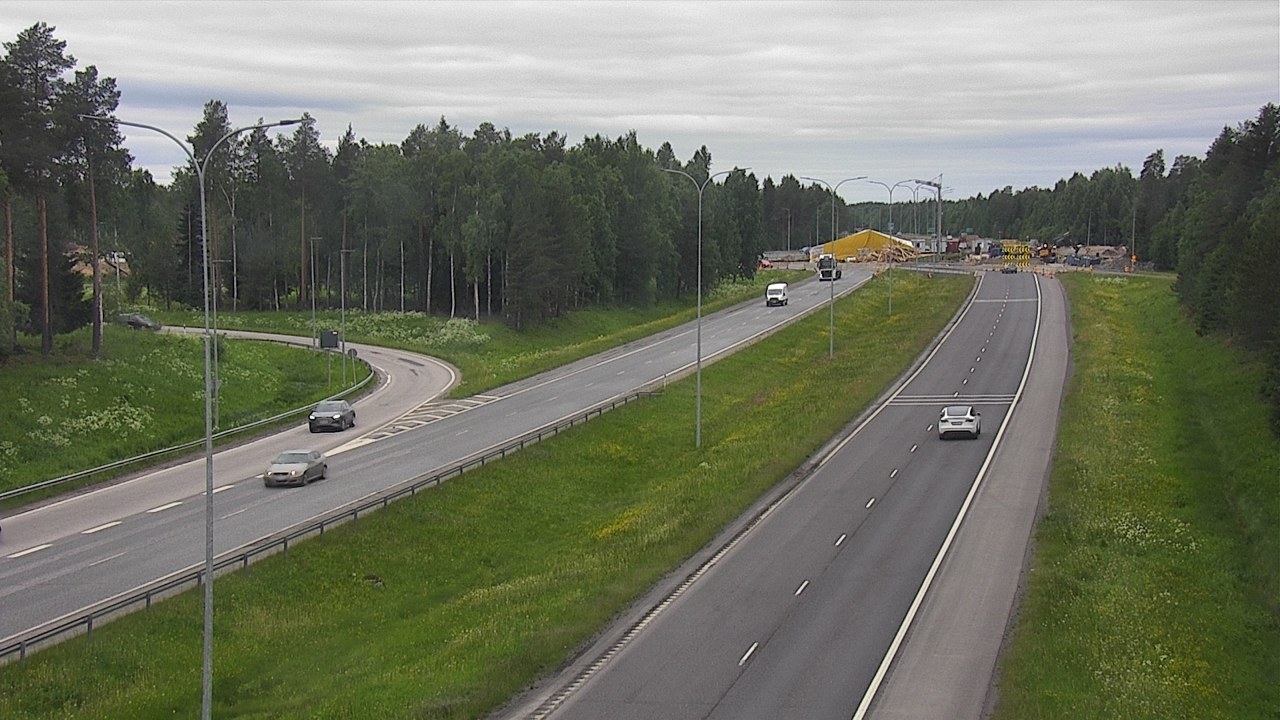 Weather Camera Image Väg 4 Oleåborg, Pateniemi, Oulu, Pohjois-Pohjanmaa