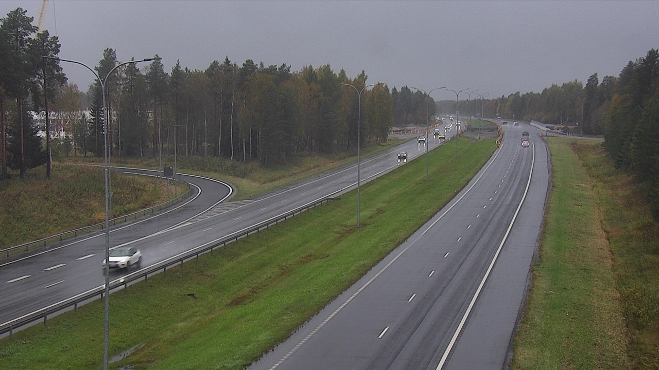 Weather Camera Image Väg 4 Oleåborg, Pateniemi, Oulu, Pohjois-Pohjanmaa