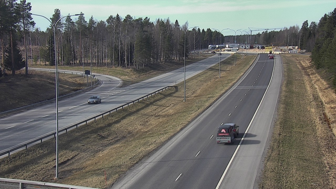 Weather Camera Image Väg 4 Oleåborg, Pateniemi, Oulu, Pohjois-Pohjanmaa