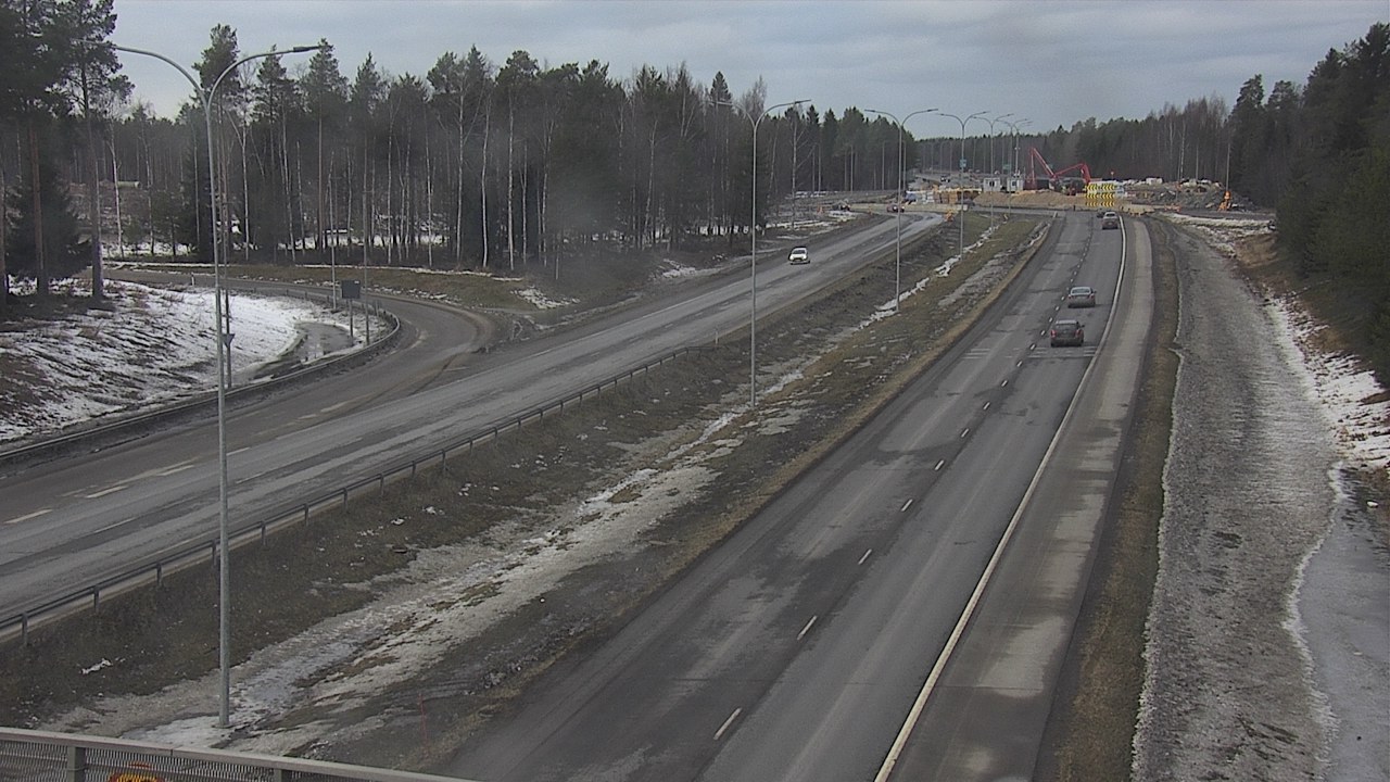 Weather Camera Image Väg 4 Oleåborg, Pateniemi, Oulu, Pohjois-Pohjanmaa