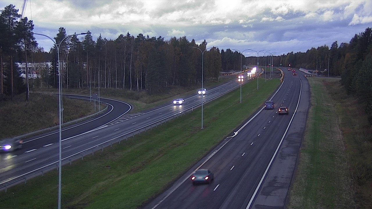Weather Camera Image Väg 4 Oleåborg, Pateniemi, Oulu, Pohjois-Pohjanmaa