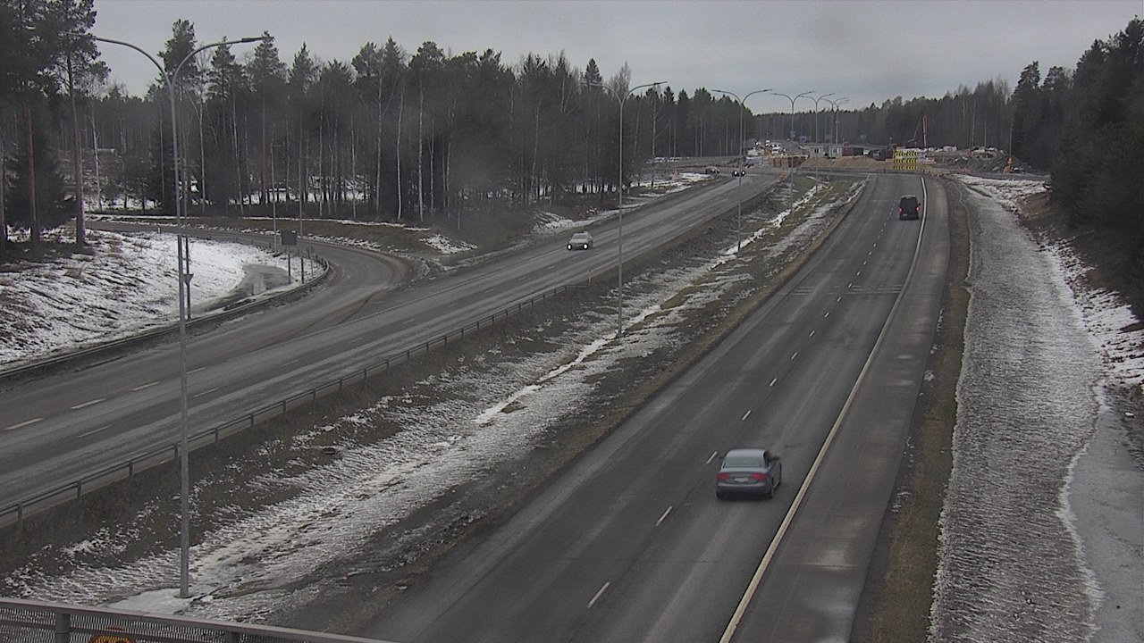 Weather Camera Image Väg 4 Oleåborg, Pateniemi, Oulu, Pohjois-Pohjanmaa