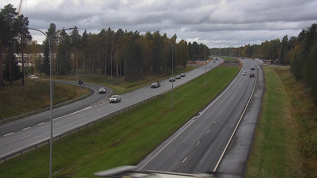 Weather Camera Image Väg 4 Oleåborg, Pateniemi, Oulu, Pohjois-Pohjanmaa