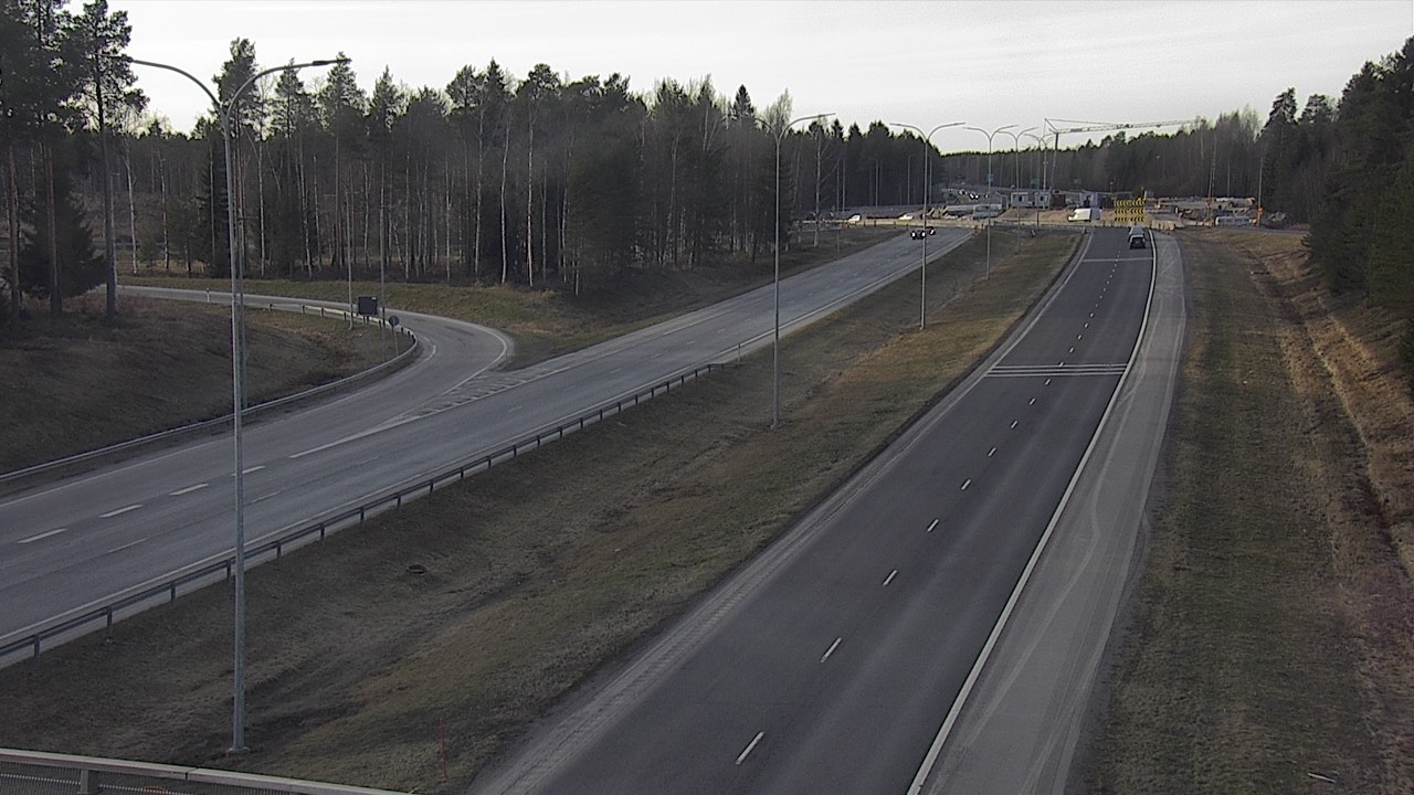 Weather Camera Image Väg 4 Oleåborg, Pateniemi, Oulu, Pohjois-Pohjanmaa