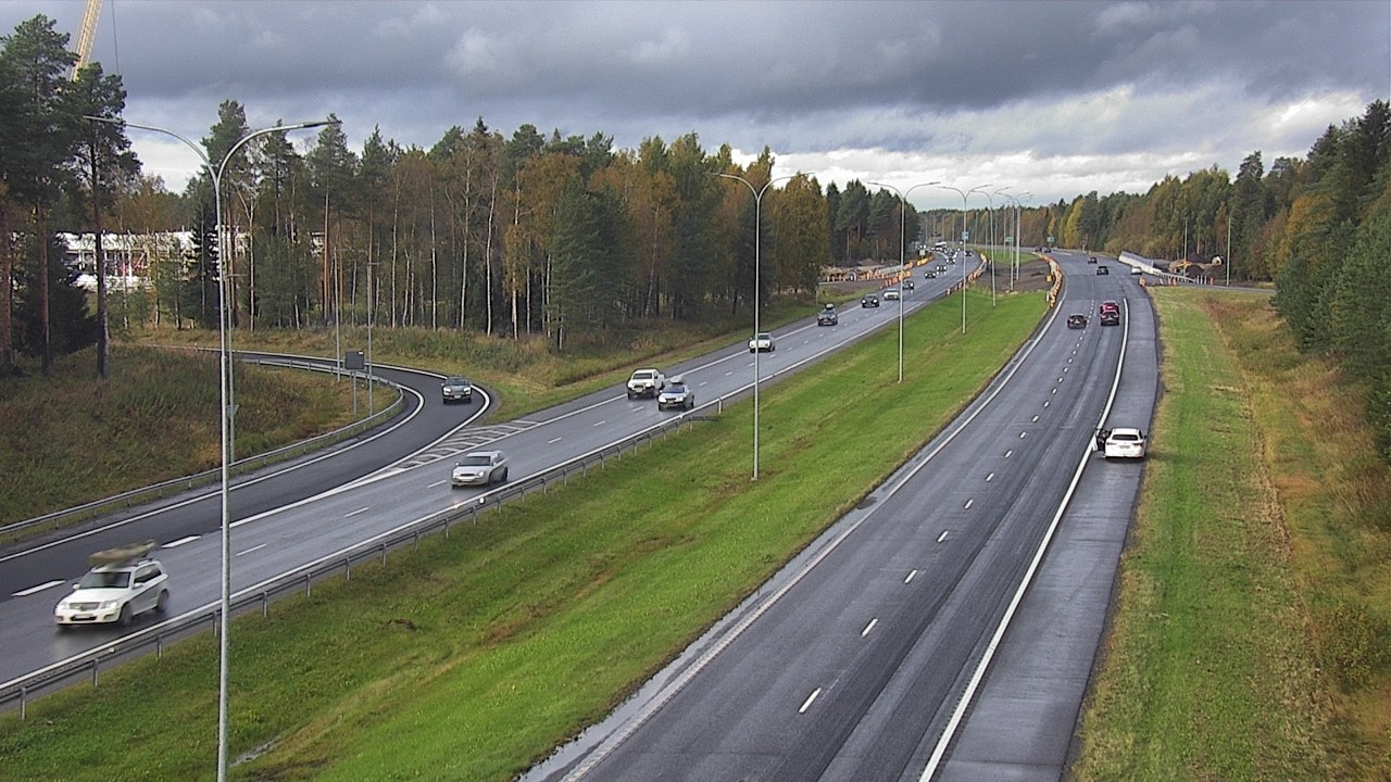 Weather Camera Image Väg 4 Oleåborg, Pateniemi, Oulu, Pohjois-Pohjanmaa