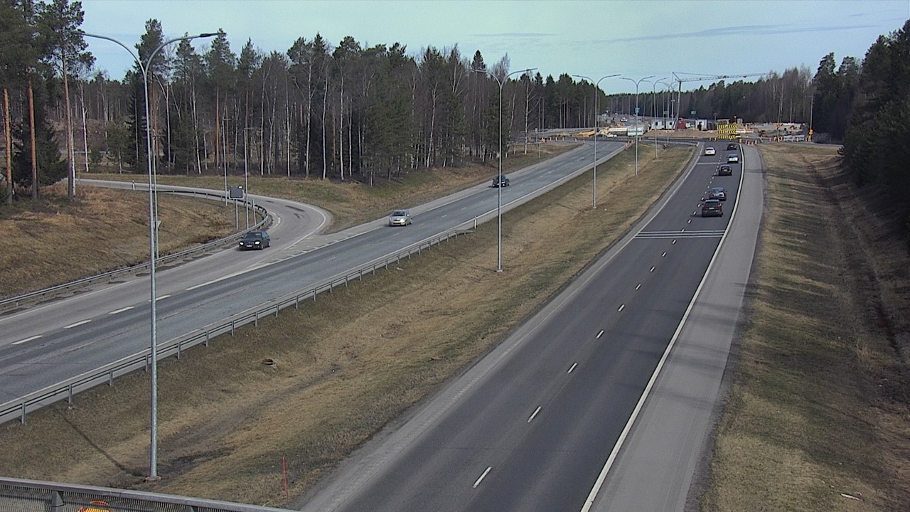 Weather Camera Image Väg 4 Oleåborg, Pateniemi, Oulu, Pohjois-Pohjanmaa