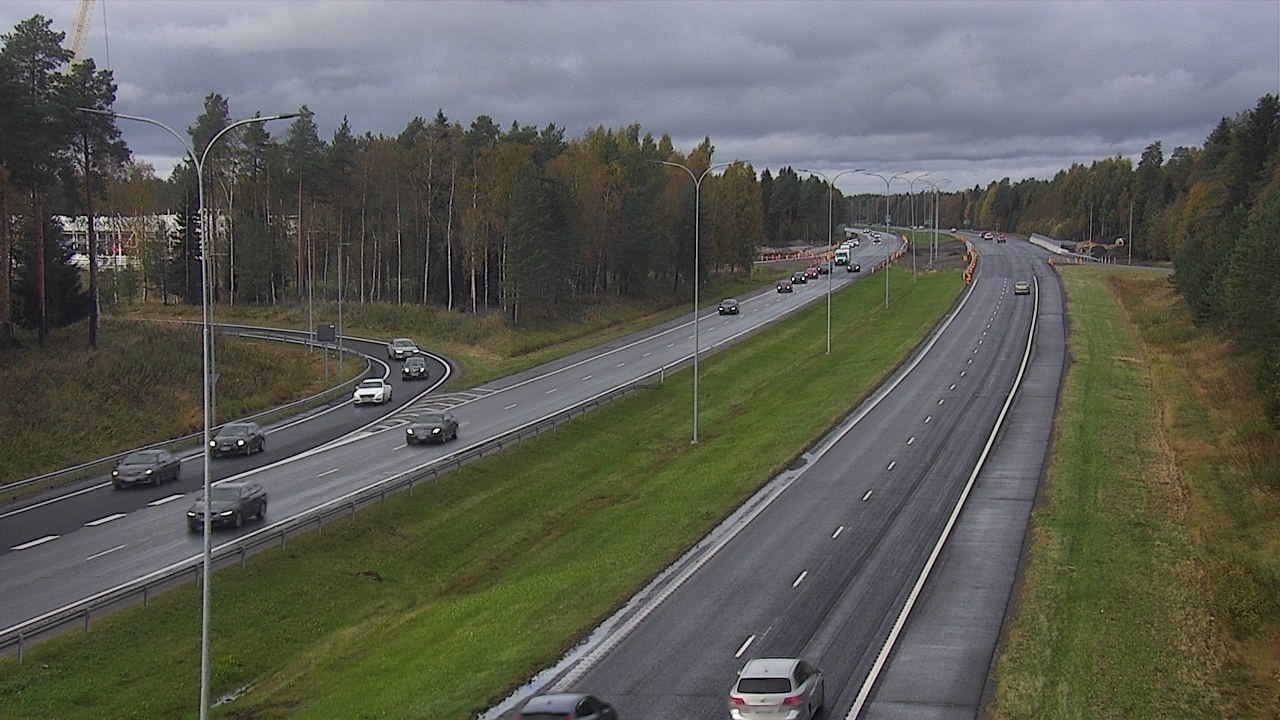 Weather Camera Image Väg 4 Oleåborg, Pateniemi, Oulu, Pohjois-Pohjanmaa