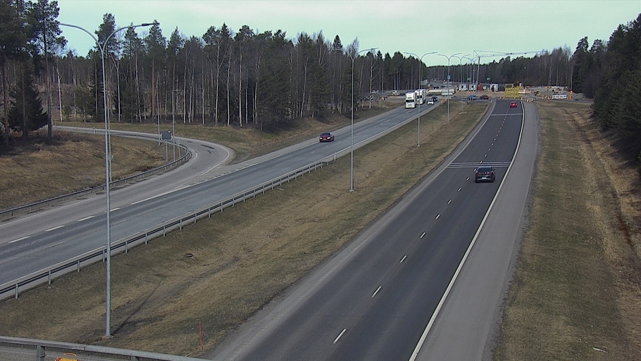 Weather Camera Image Väg 4 Oleåborg, Pateniemi, Oulu, Pohjois-Pohjanmaa