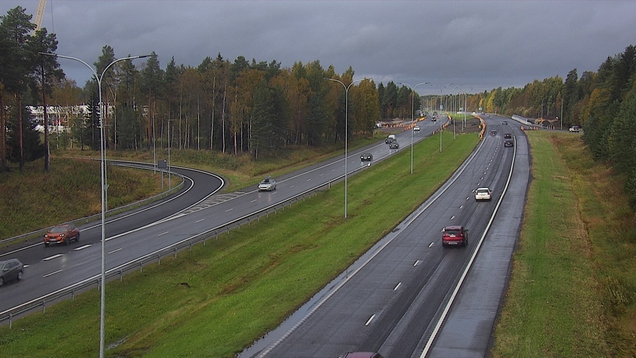 Weather Camera Image Väg 4 Oleåborg, Pateniemi, Oulu, Pohjois-Pohjanmaa