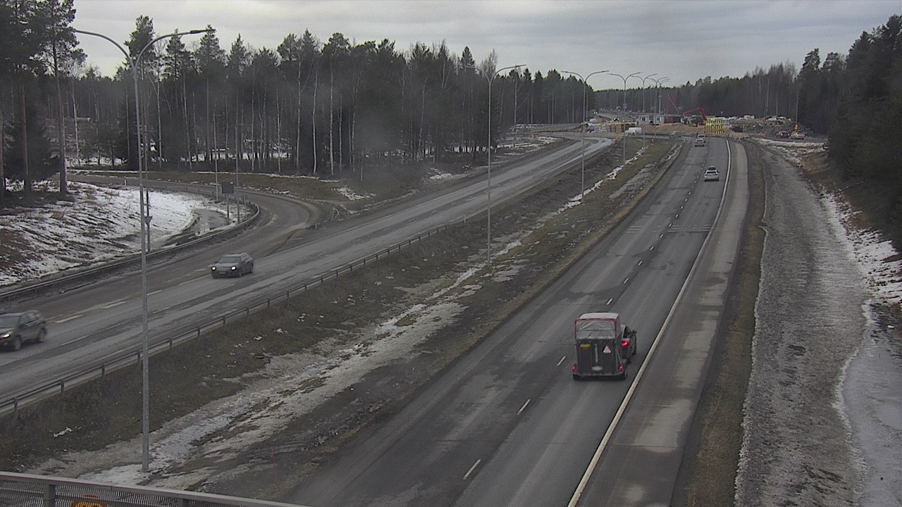 Weather Camera Image Väg 4 Oleåborg, Pateniemi, Oulu, Pohjois-Pohjanmaa