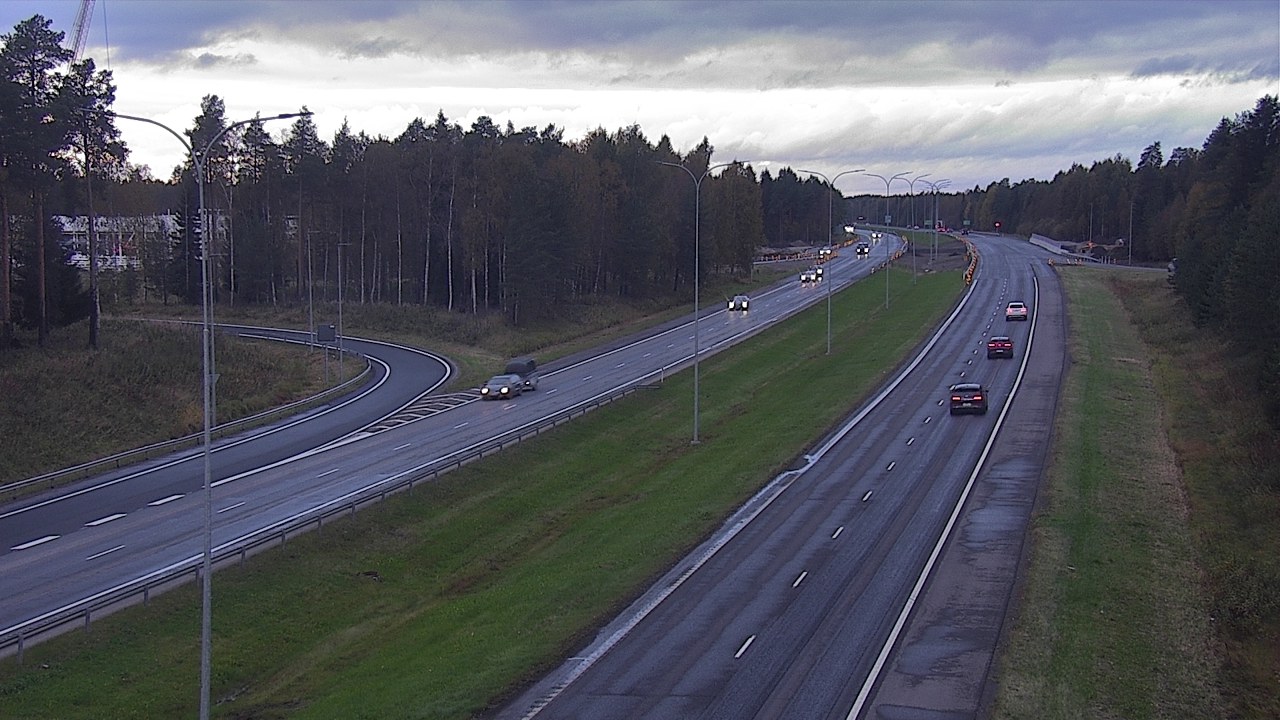 Weather Camera Image Väg 4 Oleåborg, Pateniemi, Oulu, Pohjois-Pohjanmaa