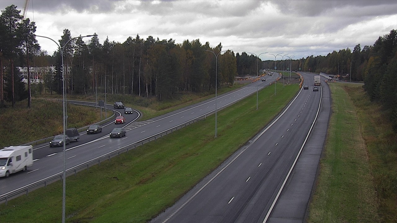 Weather Camera Image Väg 4 Oleåborg, Pateniemi, Oulu, Pohjois-Pohjanmaa