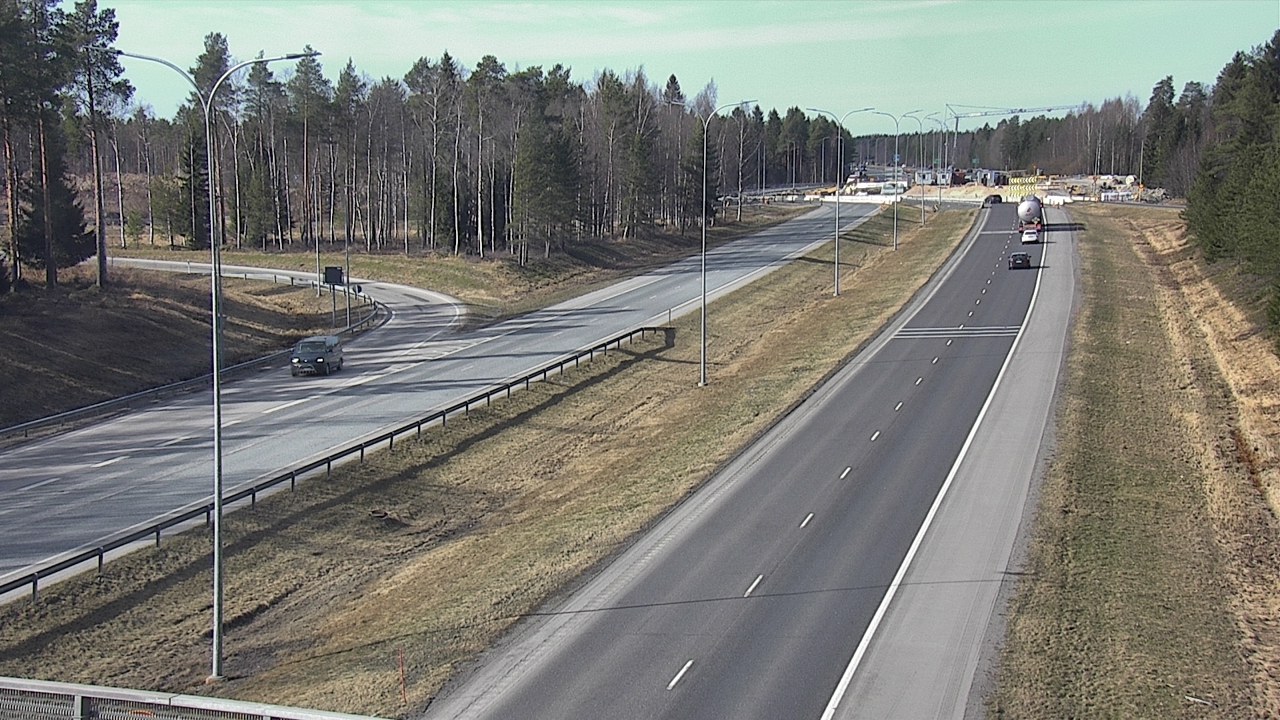 Weather Camera Image Väg 4 Oleåborg, Pateniemi, Oulu, Pohjois-Pohjanmaa