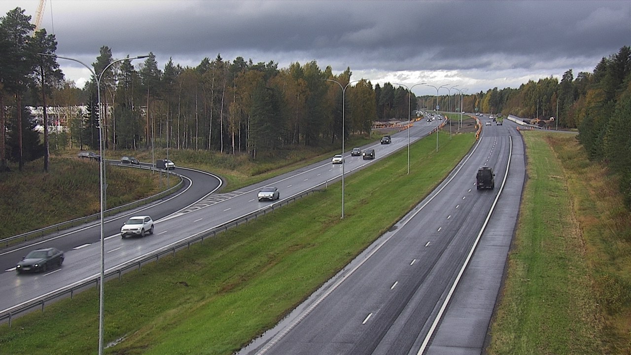 Weather Camera Image Väg 4 Oleåborg, Pateniemi, Oulu, Pohjois-Pohjanmaa