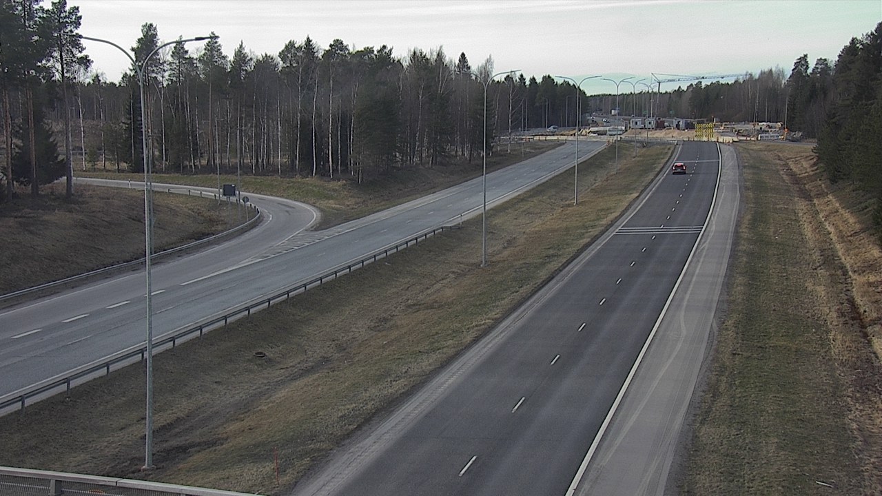 Weather Camera Image Väg 4 Oleåborg, Pateniemi, Oulu, Pohjois-Pohjanmaa
