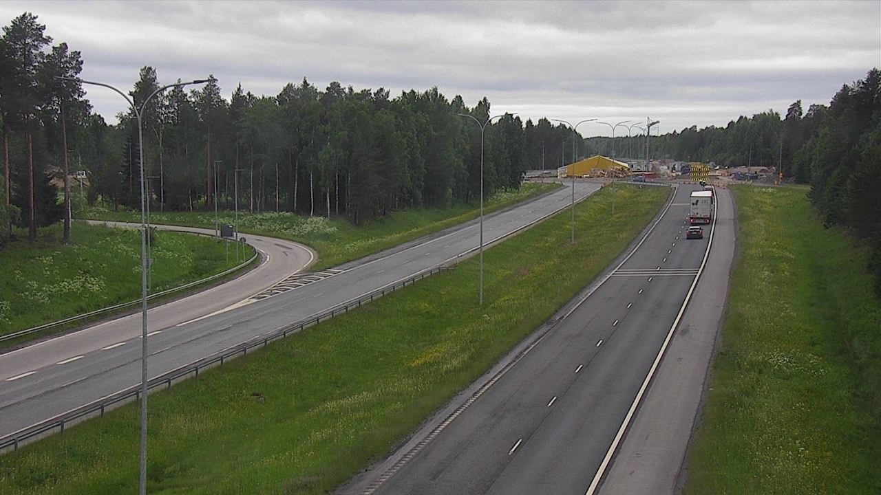 Weather Camera Image Väg 4 Oleåborg, Pateniemi, Oulu, Pohjois-Pohjanmaa