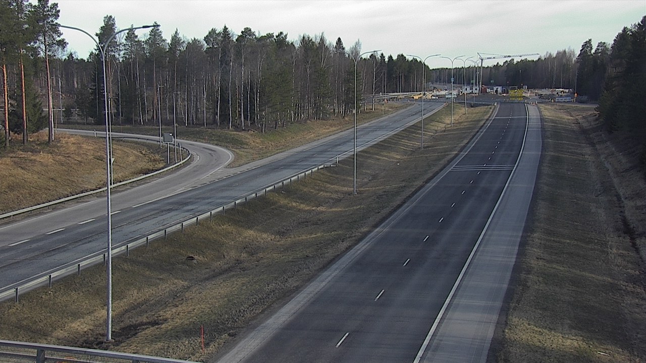 Weather Camera Image Väg 4 Oleåborg, Pateniemi, Oulu, Pohjois-Pohjanmaa