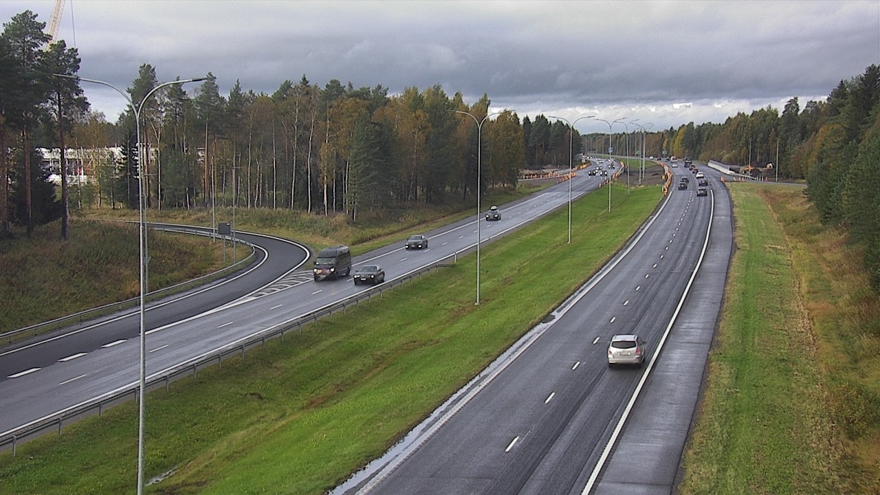 Weather Camera Image Väg 4 Oleåborg, Pateniemi, Oulu, Pohjois-Pohjanmaa
