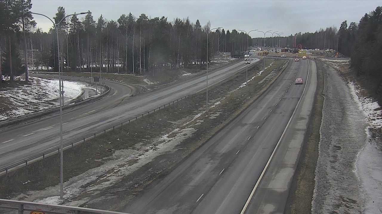 Weather Camera Image Väg 4 Oleåborg, Pateniemi, Oulu, Pohjois-Pohjanmaa