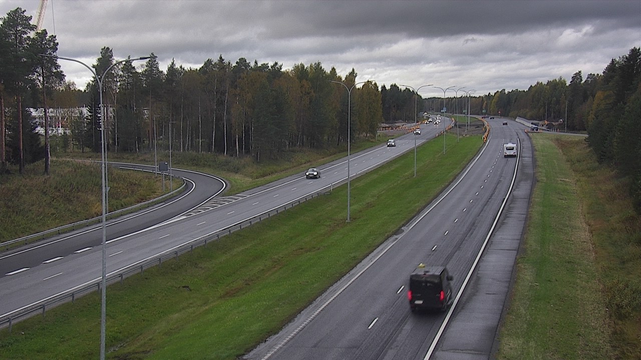 Weather Camera Image Väg 4 Oleåborg, Pateniemi, Oulu, Pohjois-Pohjanmaa