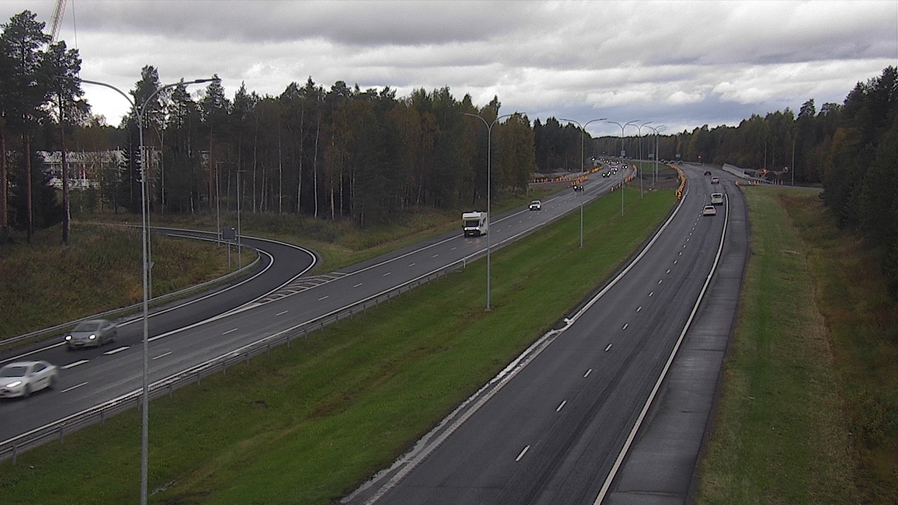 Weather Camera Image Väg 4 Oleåborg, Pateniemi, Oulu, Pohjois-Pohjanmaa