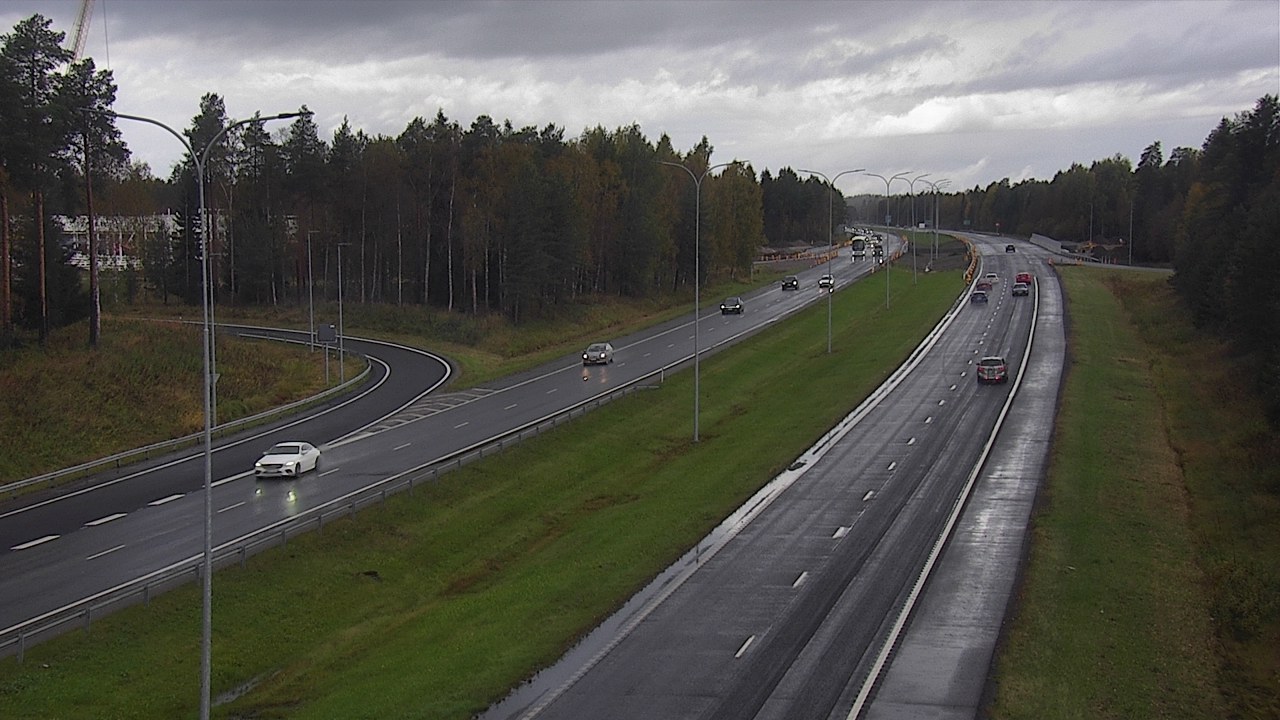 Weather Camera Image Väg 4 Oleåborg, Pateniemi, Oulu, Pohjois-Pohjanmaa