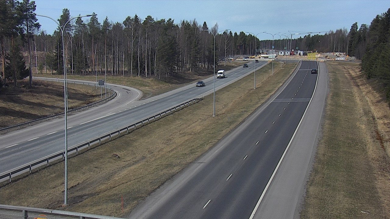 Weather Camera Image Väg 4 Oleåborg, Pateniemi, Oulu, Pohjois-Pohjanmaa