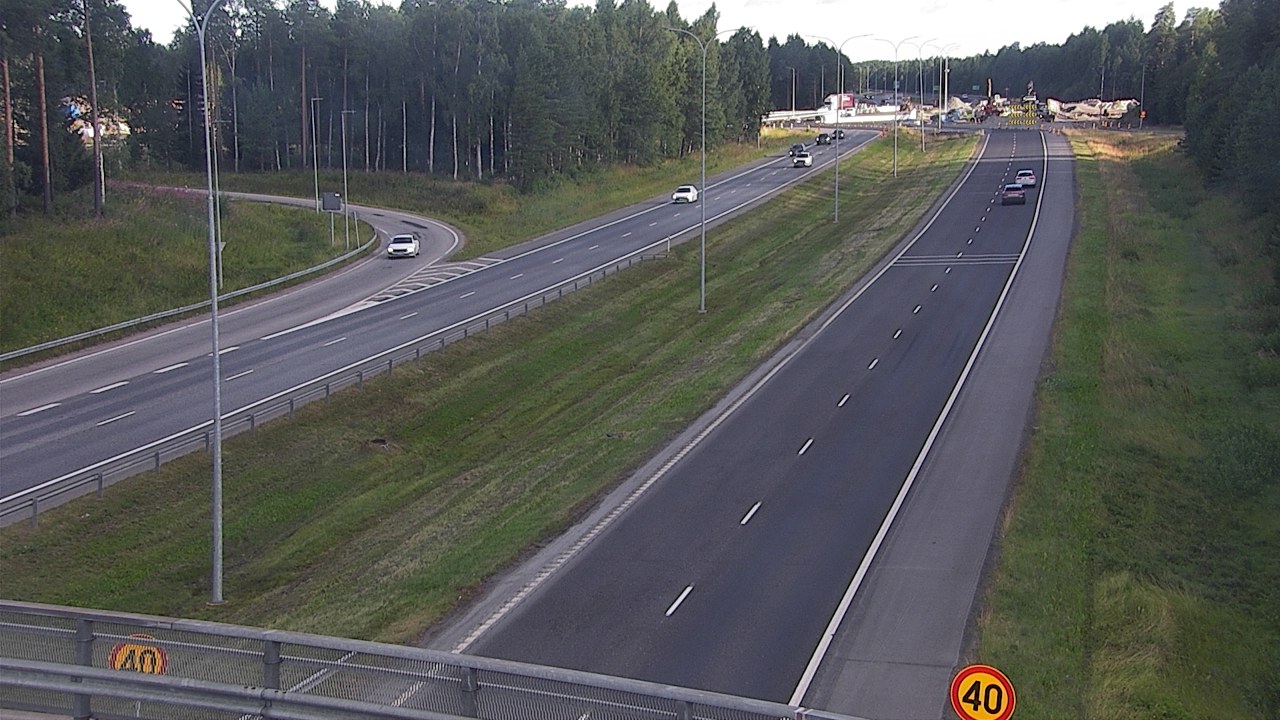 Weather Camera Image Väg 4 Oleåborg, Pateniemi, Oulu, Pohjois-Pohjanmaa