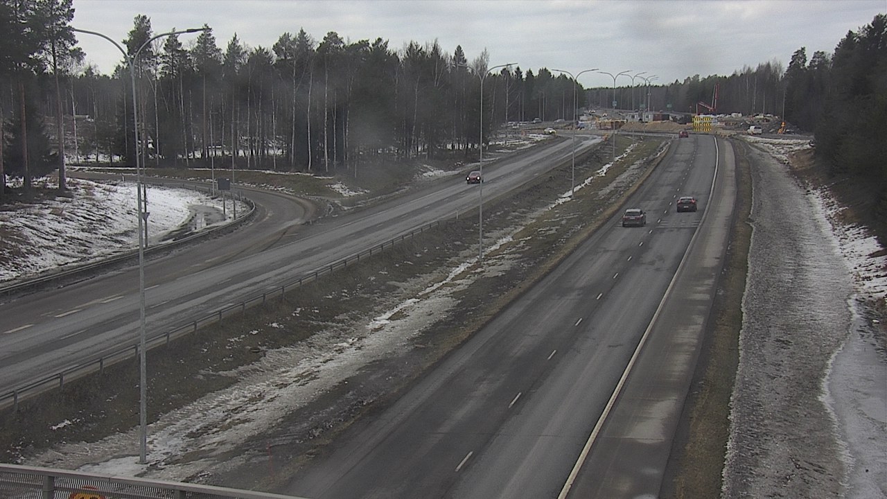 Weather Camera Image Väg 4 Oleåborg, Pateniemi, Oulu, Pohjois-Pohjanmaa