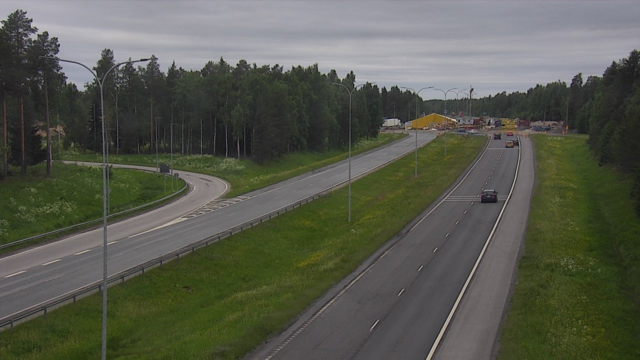 Weather Camera Image Väg 4 Oleåborg, Pateniemi, Oulu, Pohjois-Pohjanmaa