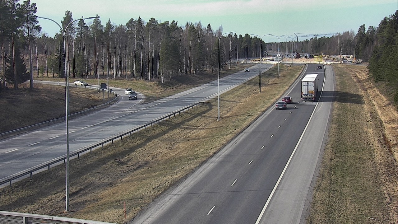 Weather Camera Image Väg 4 Oleåborg, Pateniemi, Oulu, Pohjois-Pohjanmaa