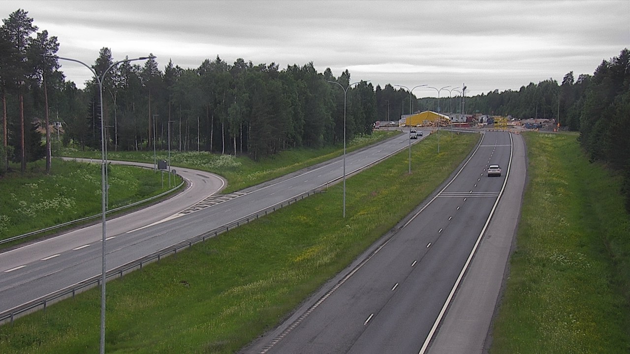 Weather Camera Image Väg 4 Oleåborg, Pateniemi, Oulu, Pohjois-Pohjanmaa