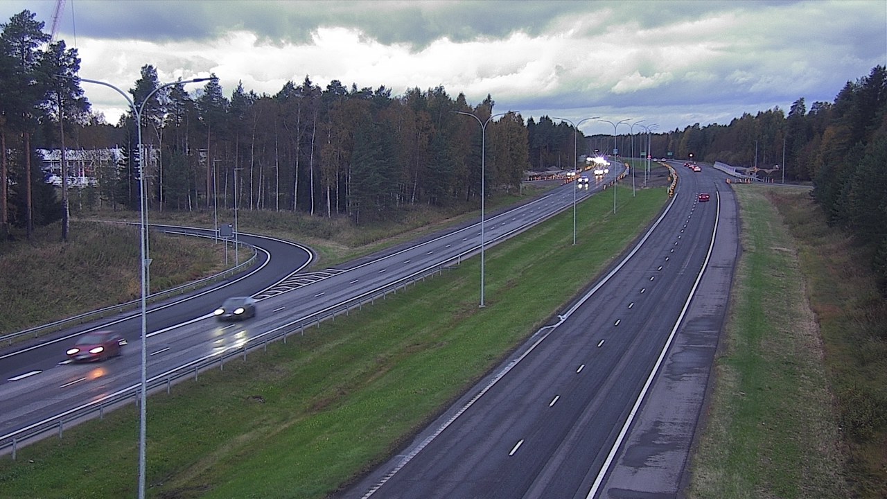 Weather Camera Image Väg 4 Oleåborg, Pateniemi, Oulu, Pohjois-Pohjanmaa