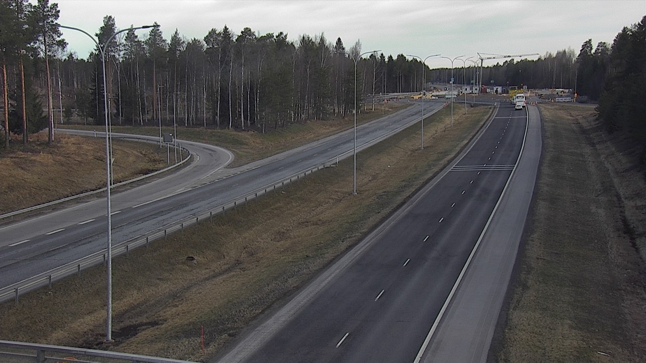 Weather Camera Image Väg 4 Oleåborg, Pateniemi, Oulu, Pohjois-Pohjanmaa