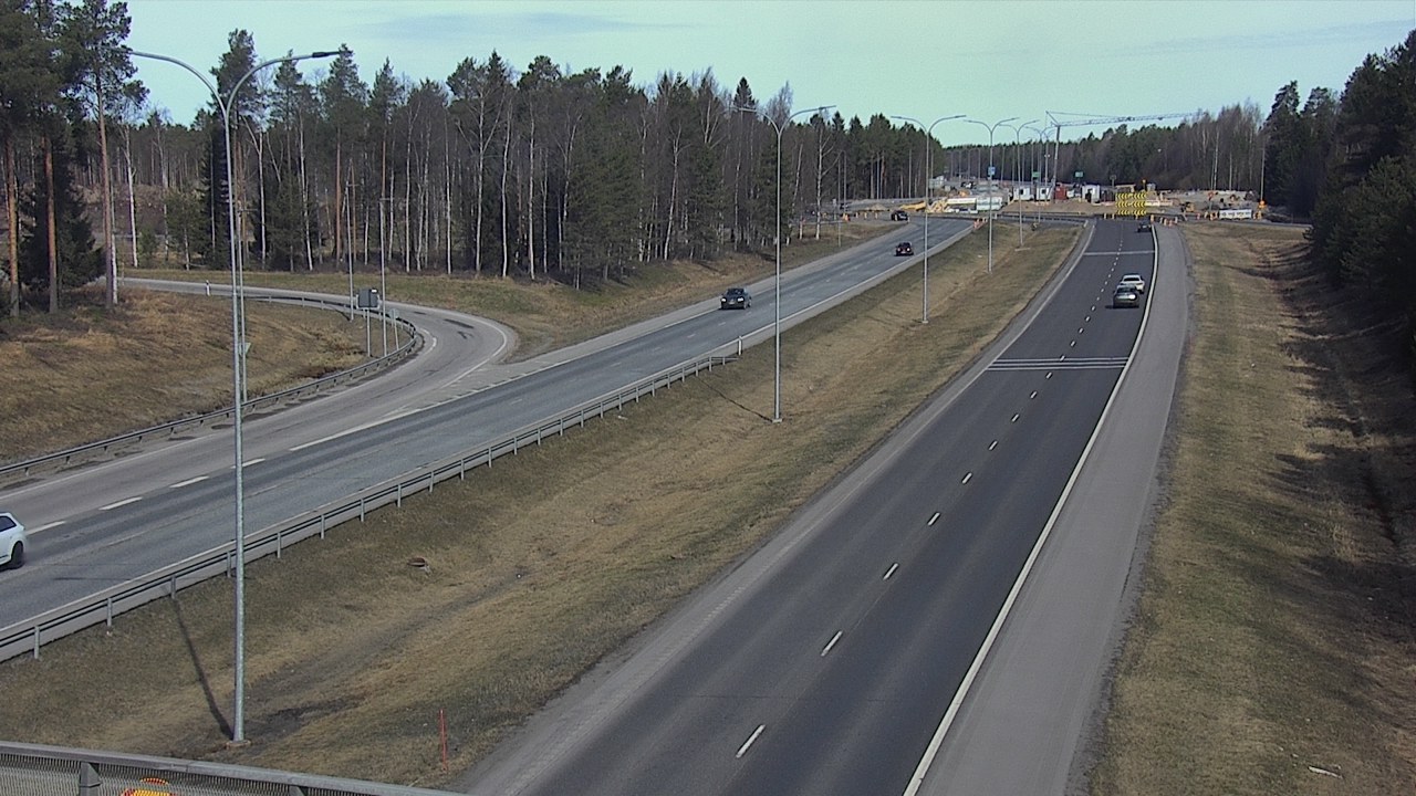 Weather Camera Image Väg 4 Oleåborg, Pateniemi, Oulu, Pohjois-Pohjanmaa