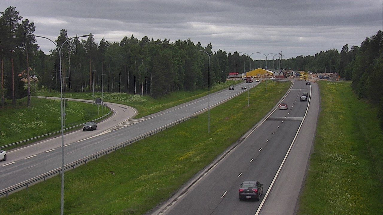 Weather Camera Image Väg 4 Oleåborg, Pateniemi, Oulu, Pohjois-Pohjanmaa