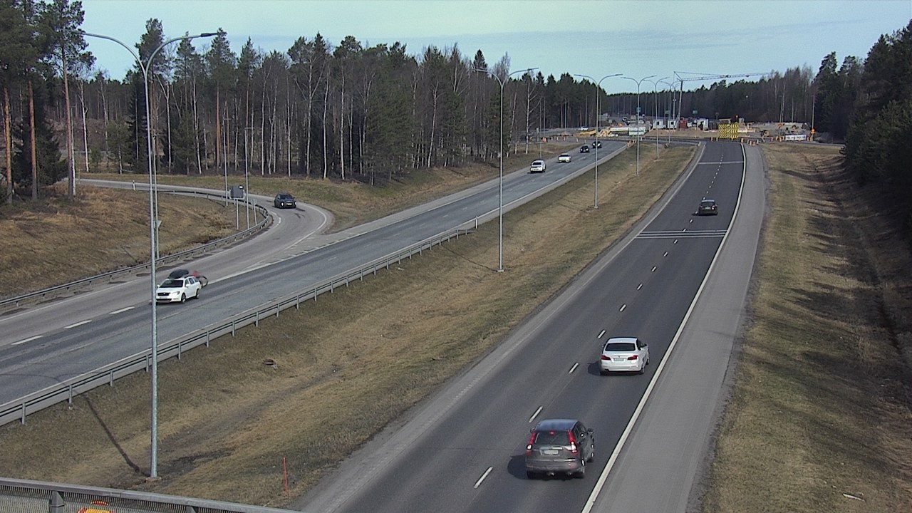Weather Camera Image Väg 4 Oleåborg, Pateniemi, Oulu, Pohjois-Pohjanmaa